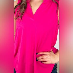 Scarlett Vibrant Pink Blouse